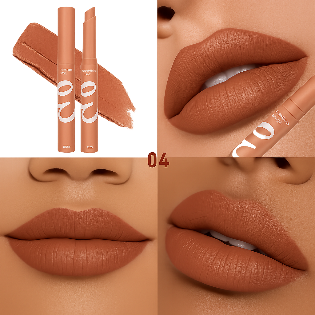 rouge à lèvres mat longue tenue #03 image descriptive bloc 1 maison adna beauté